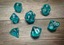 Chessex Dice - CHX23085 - Translucent Teal/White Polyhedral 7-Die Set